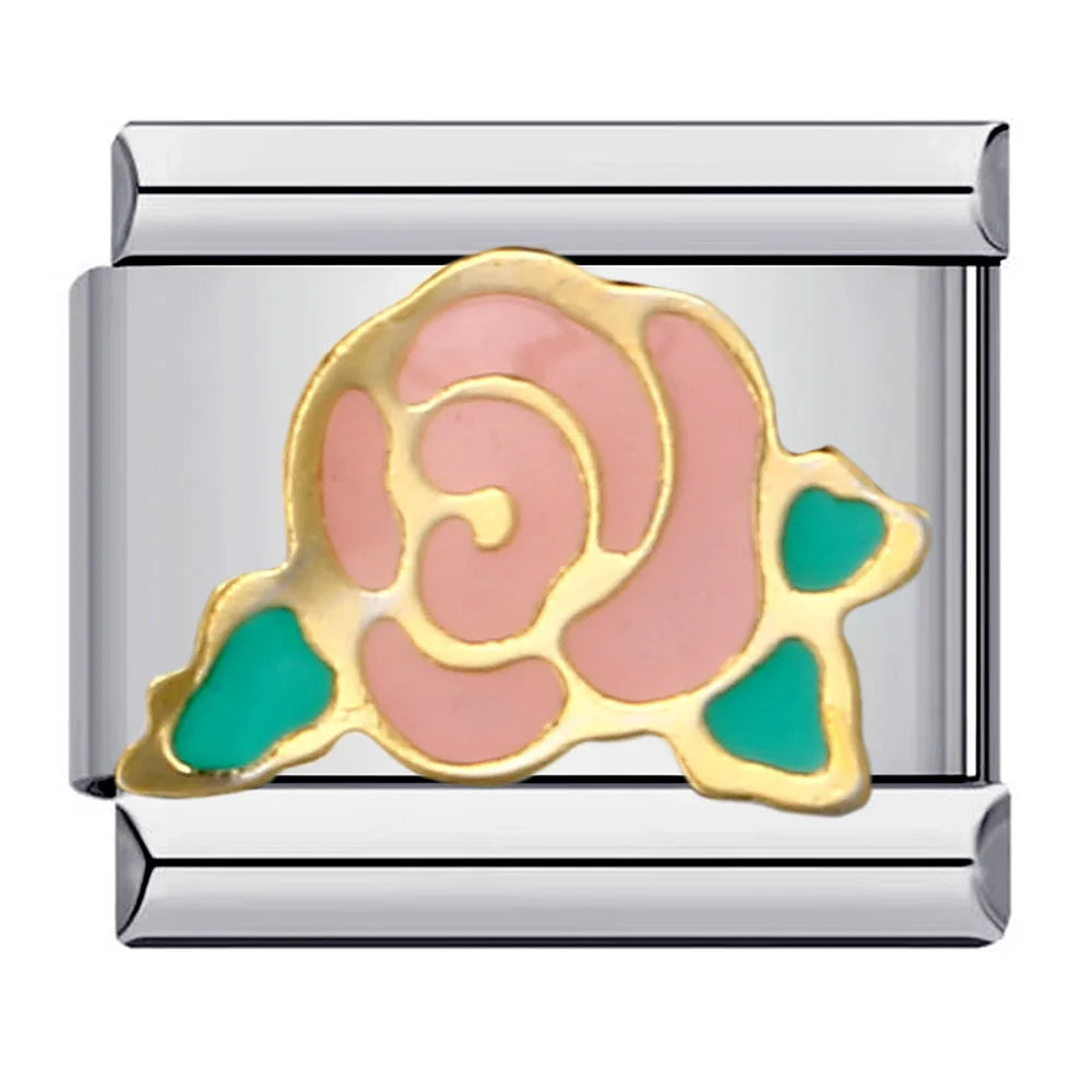 Flower Italian Charm Links 073