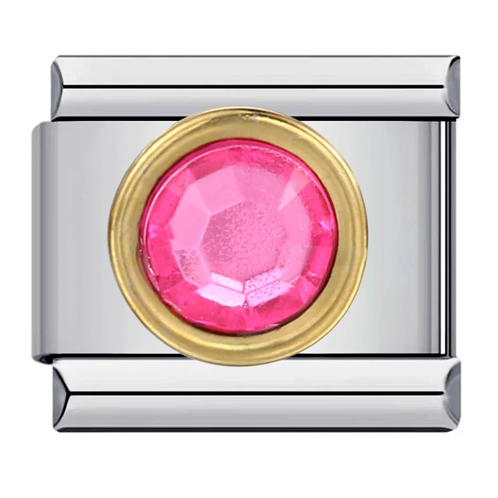 Round Italian Charm Links 118