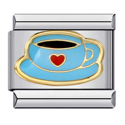 Coffee Italian Charm Links 122