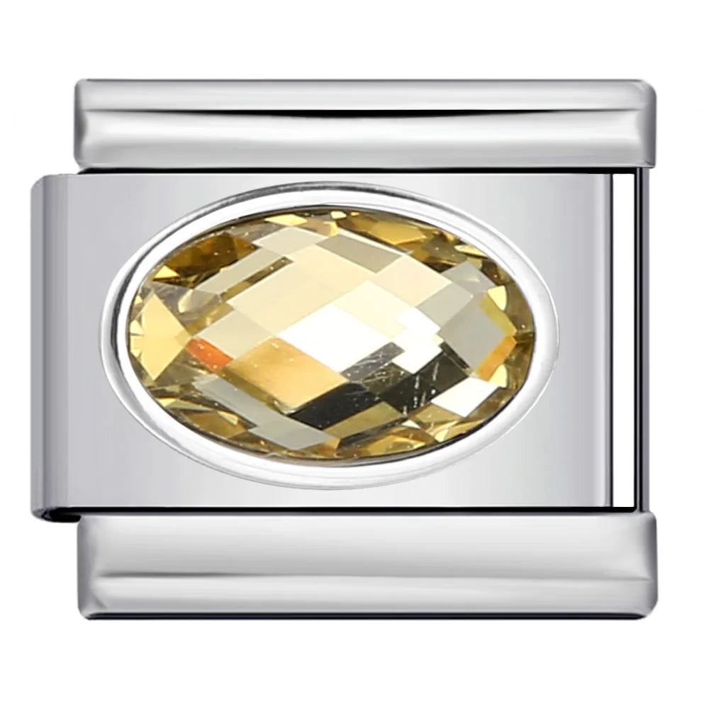 Zirconia Italian Charm Links 120