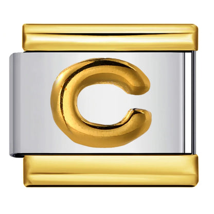 Gold Color 26 English Letters 340