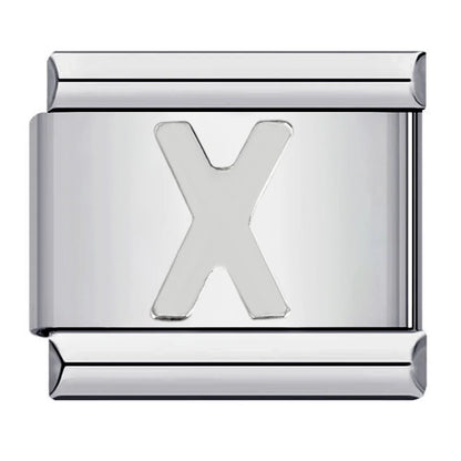 Silver Color 26 English Letters 125