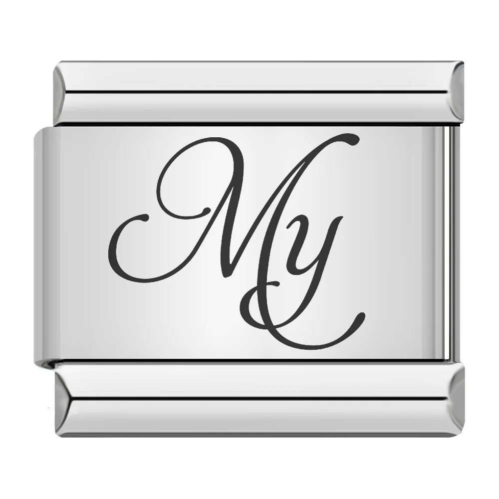 Laser Italian Charm Links 049