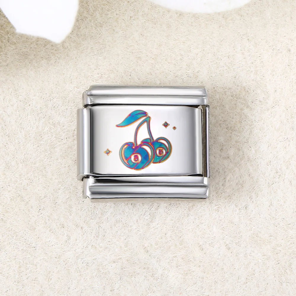 UV Laser Italian Charm Link 455