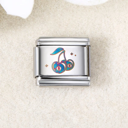 UV Laser Italian Charm Link 455