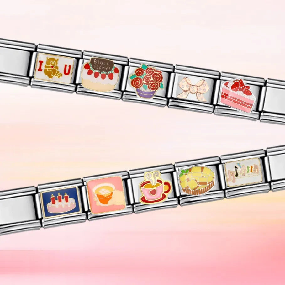 Coffee Italian Charm Links 122