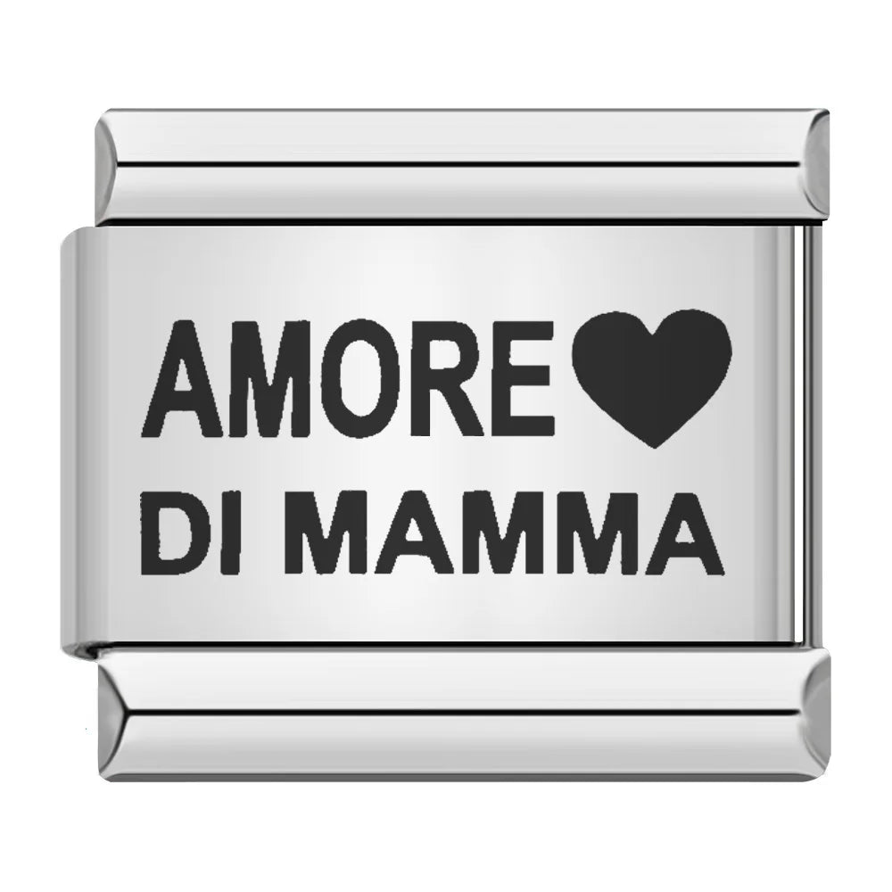 Laser Italian Charm Links 048