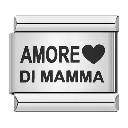 Laser Italian Charm Links 048