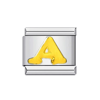 Gold Color 26 English Letters 014