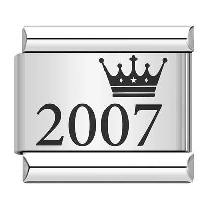 Laser Italian Charm Links 051