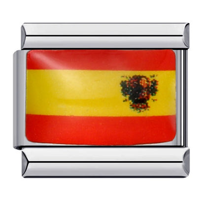 National Flag Italian Charm Links 068