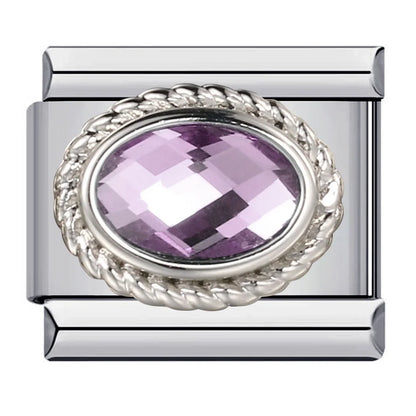 Zirconia Italian Charm Links 146