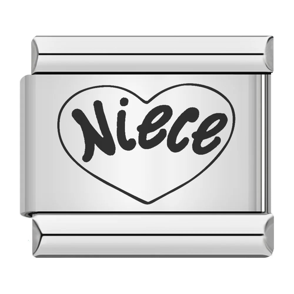 Laser Italian Charm Links 048
