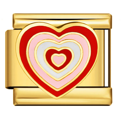 Gold Color Italian Charm Link 477