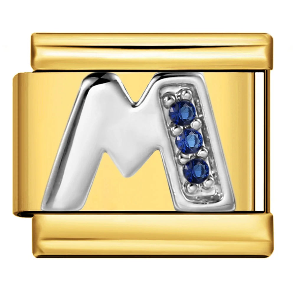 Gold Color 26 English Letters 383