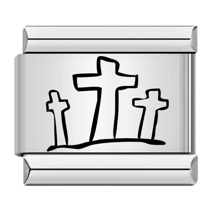 Laser Engrave Italian Charm Links 004