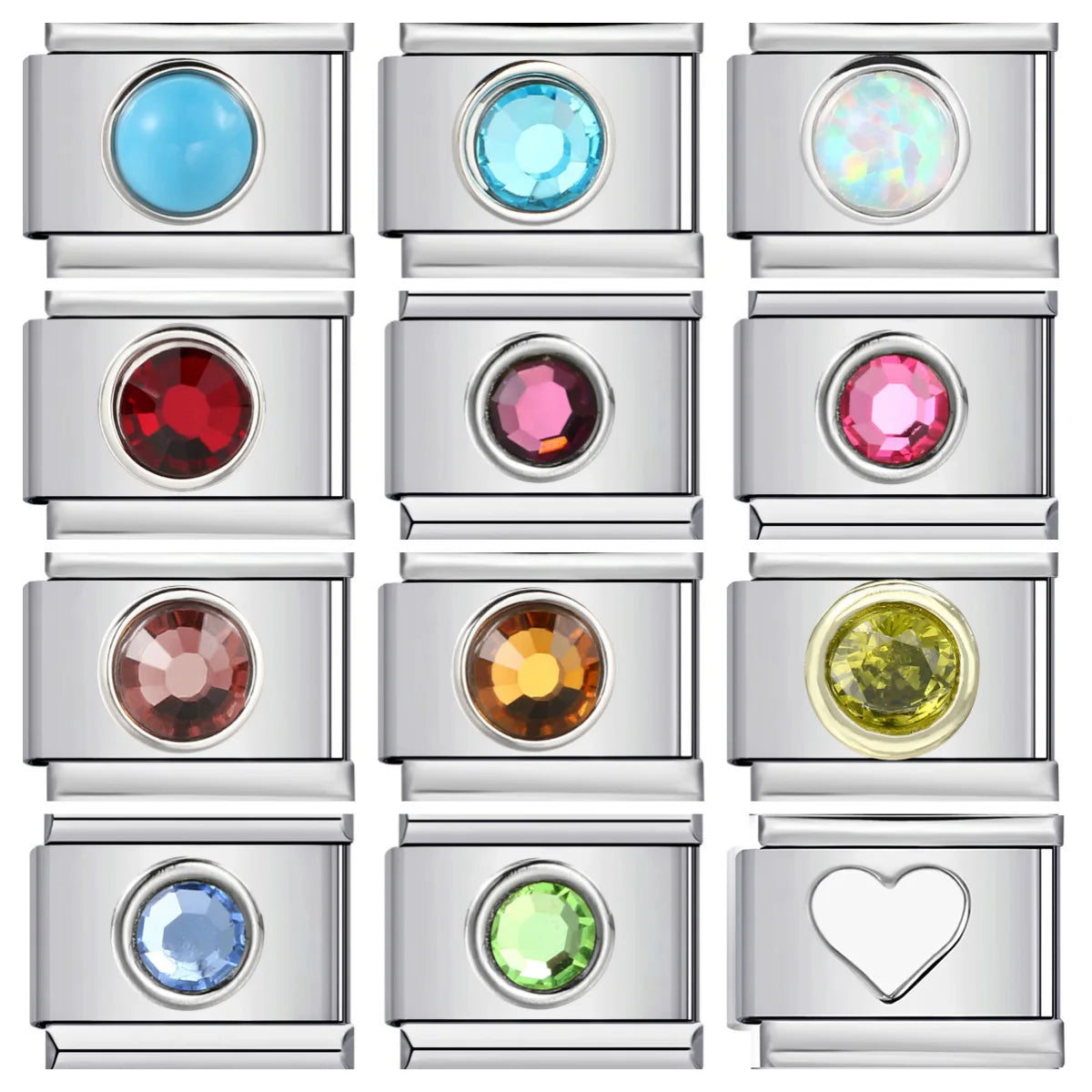 Round Italian Charm Link 297