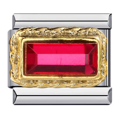 Zirconia Italian Charms Links 091