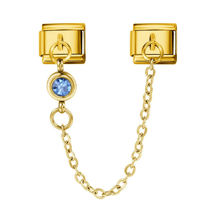 Birthstone Chain Italian Charm 503