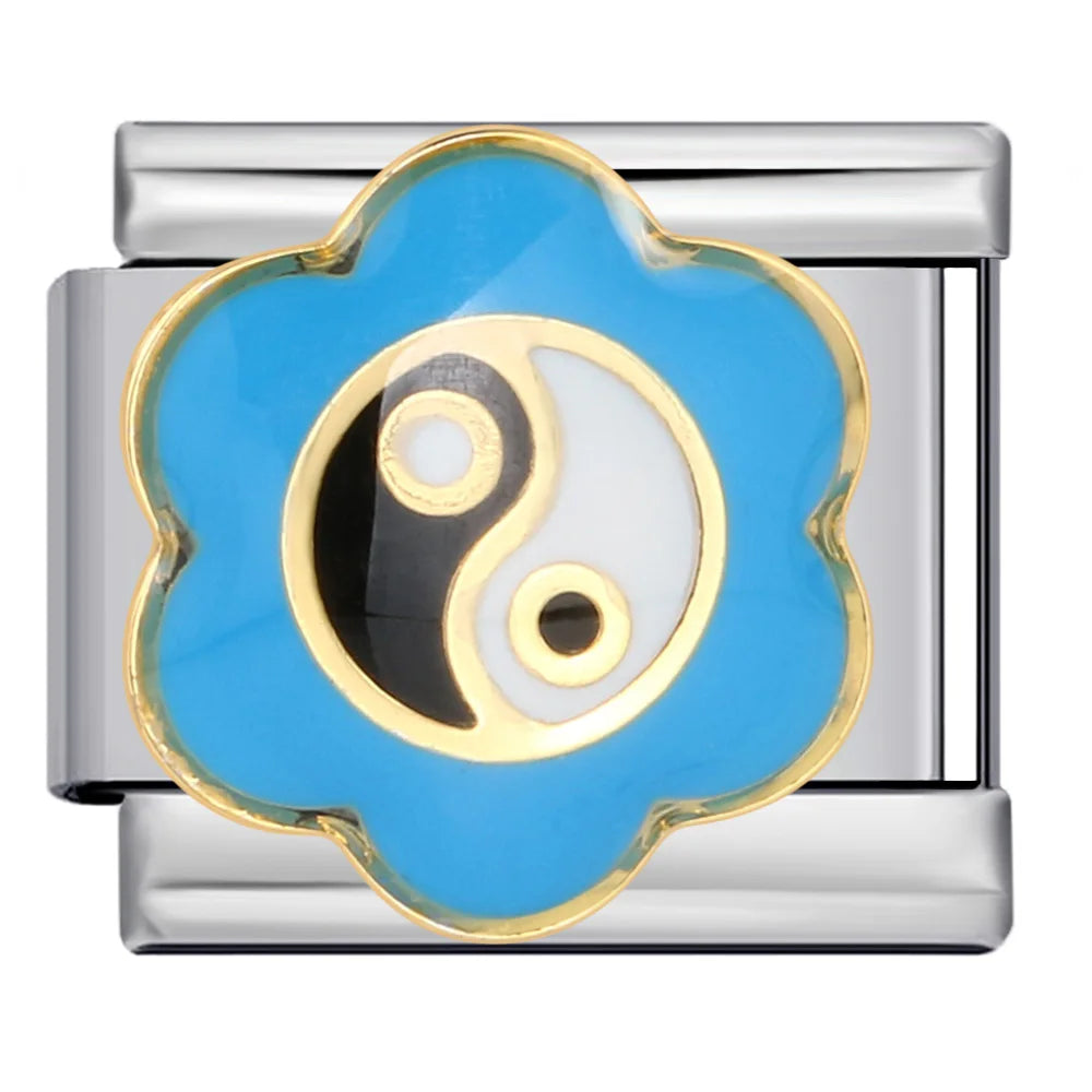 Blue Italian Charm Link 305