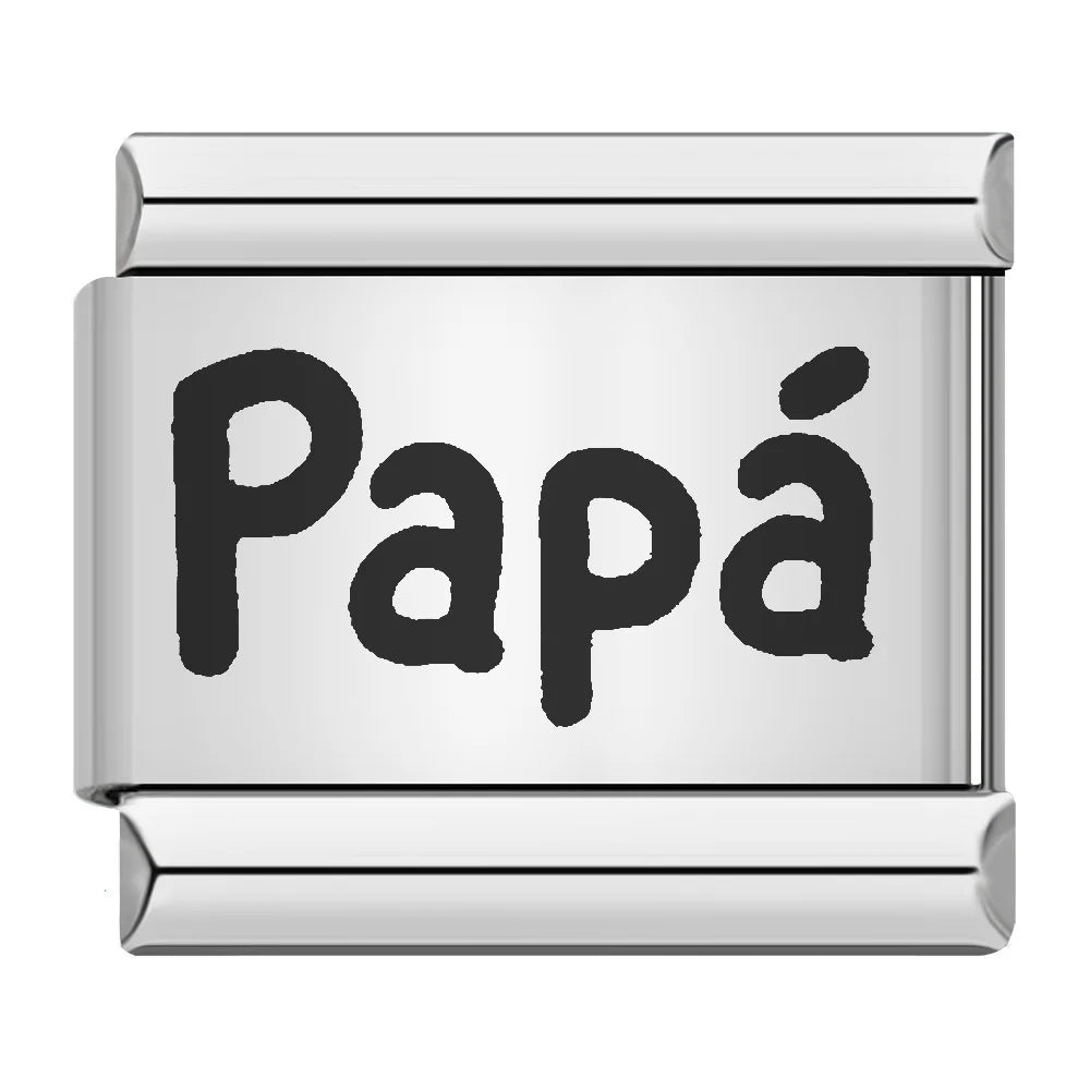Laser Italian Charm Links 036