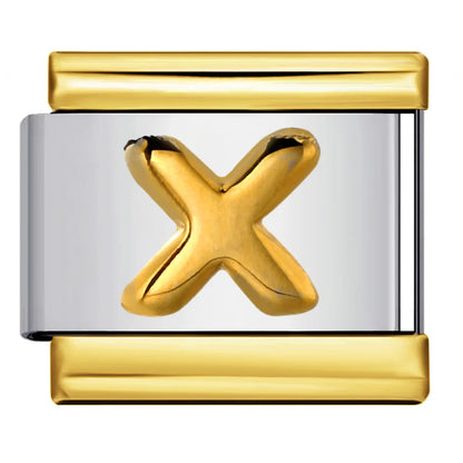 Gold Color 26 English Letters 340