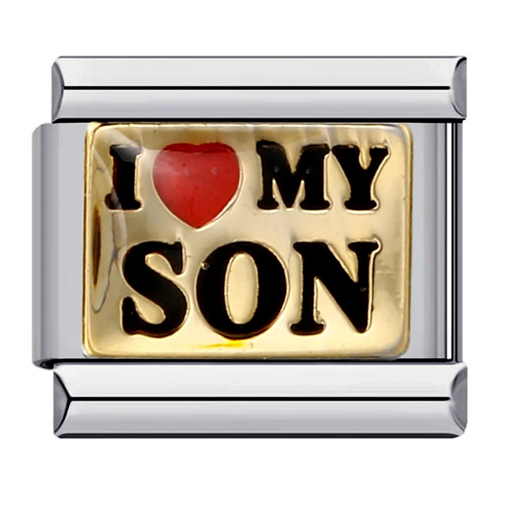 Words Italian Charm Links 072