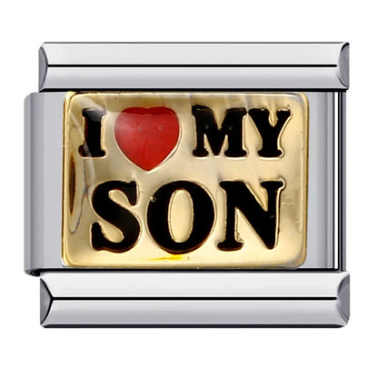Words Italian Charm Links 072