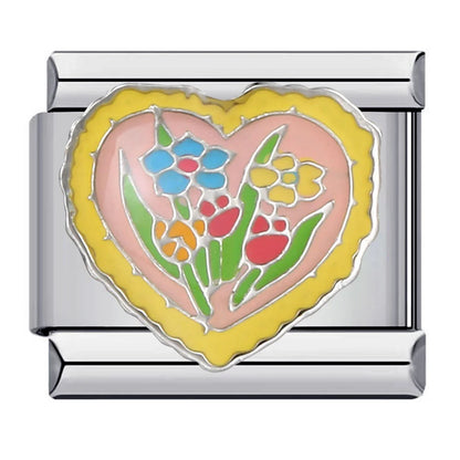 Flower Italian Charm Links 141