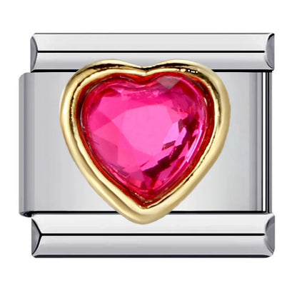 Heart Italian Charm Links 119