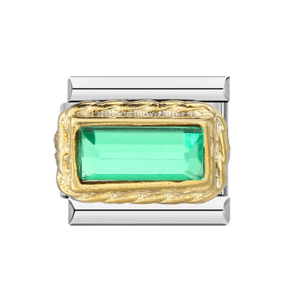 Zirconia Italian Charms Links 091