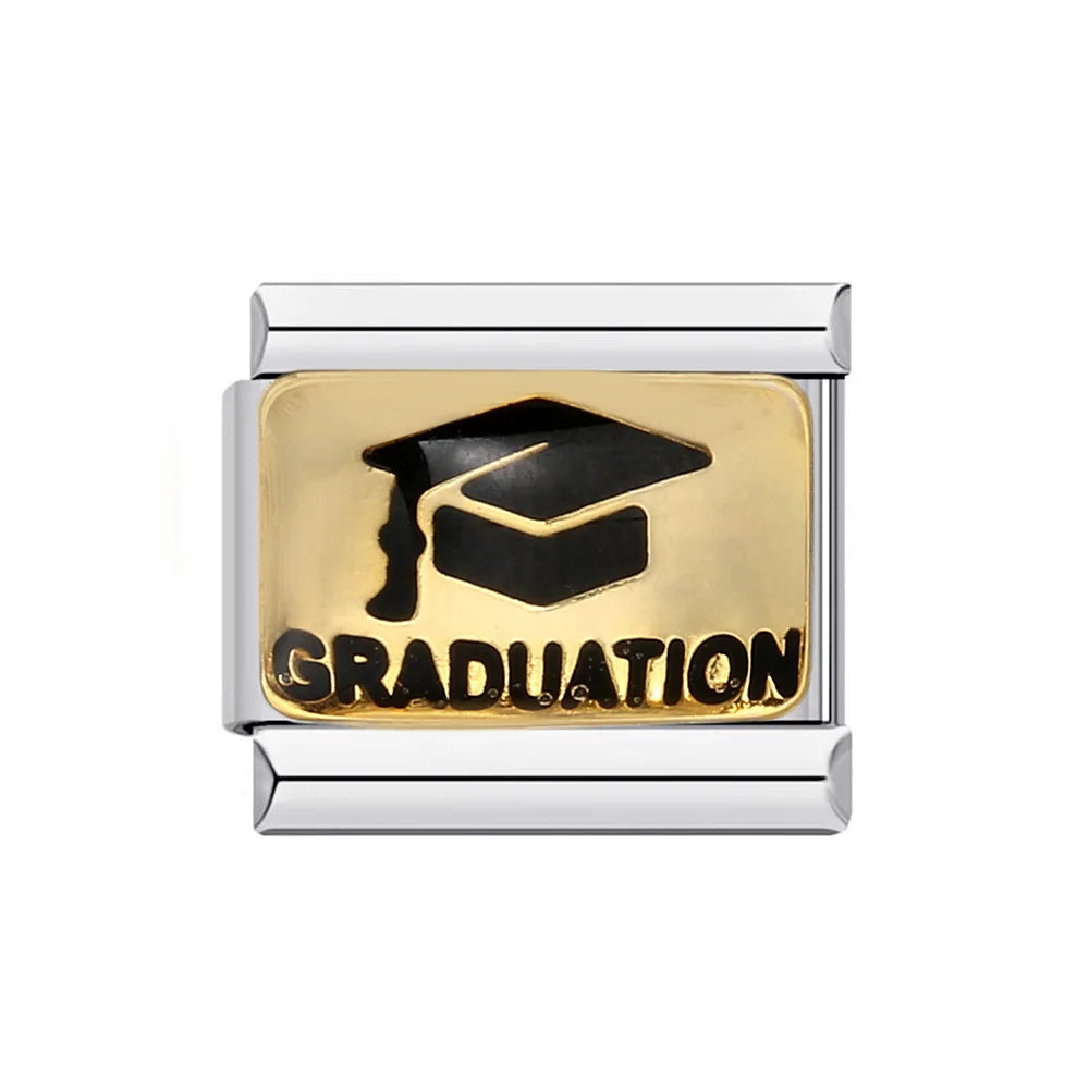 Graduation Italian Charm Link 317