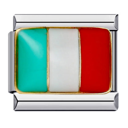 National Flag Italian Charm Links 068