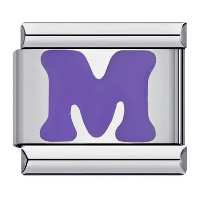 Purple Color 26 English Letters 017