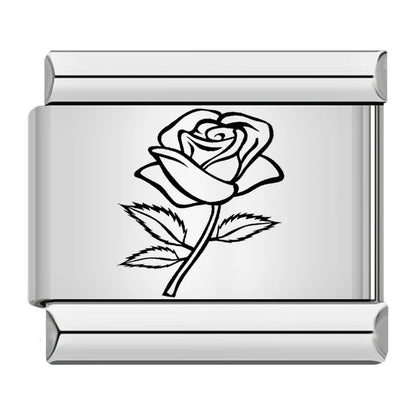 Laser Italian Charm Links 045
