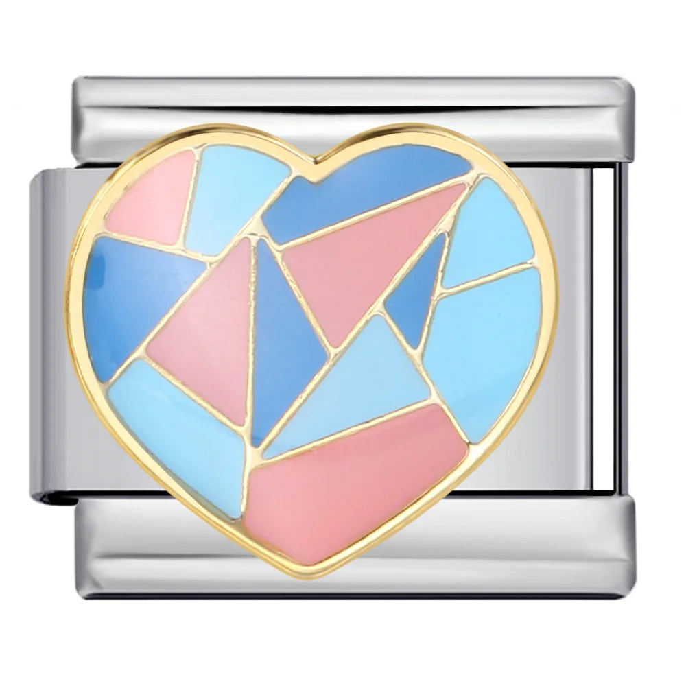 Heart Italian Charm Link 275