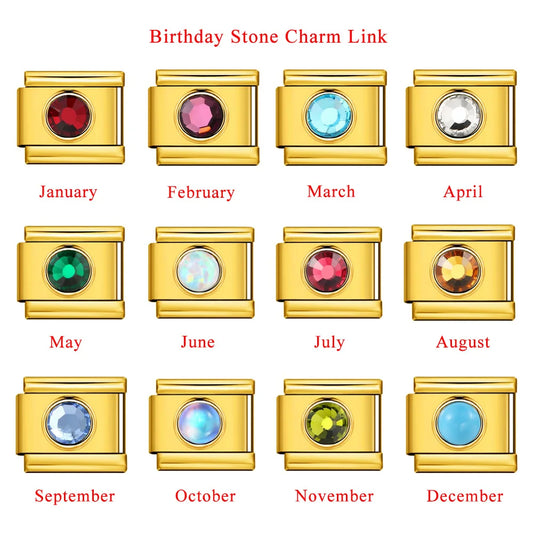 Birthday Stone Italian Charm 471