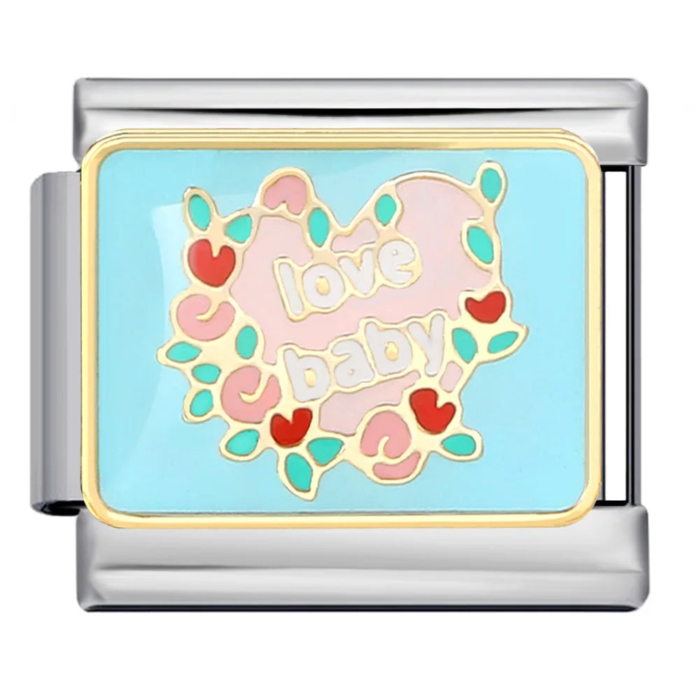 Blue Italian Charm Link 305