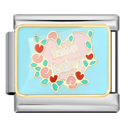 Blue Italian Charm Link 305