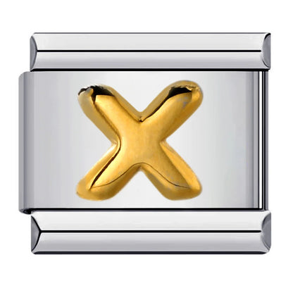 Gold Color 26 English Letters 007