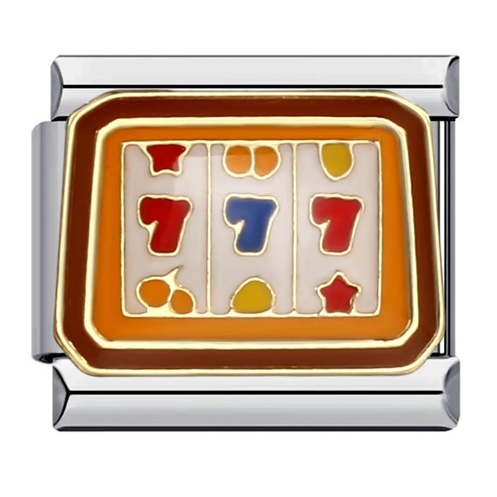 Poker Italian Charm Links 087