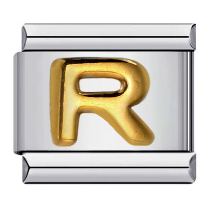Gold Color 26 English Letters 007