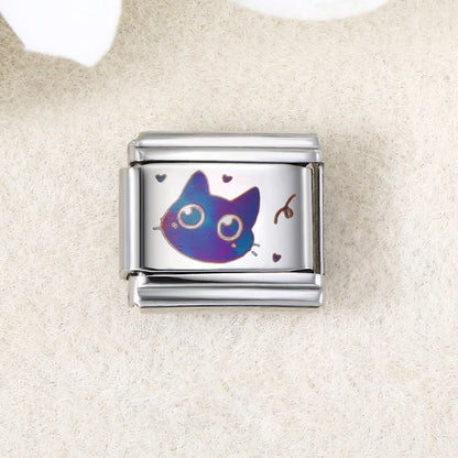 UV Laser Italian Charm Link 456