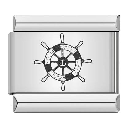 Laser Italian Charm Link 500