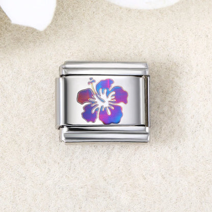 UV Laser Italian Charm Link 456