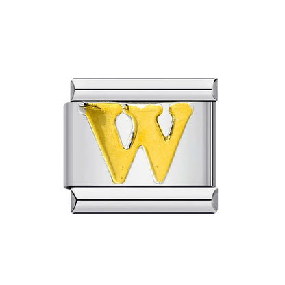Gold Color 26 English Letters 014