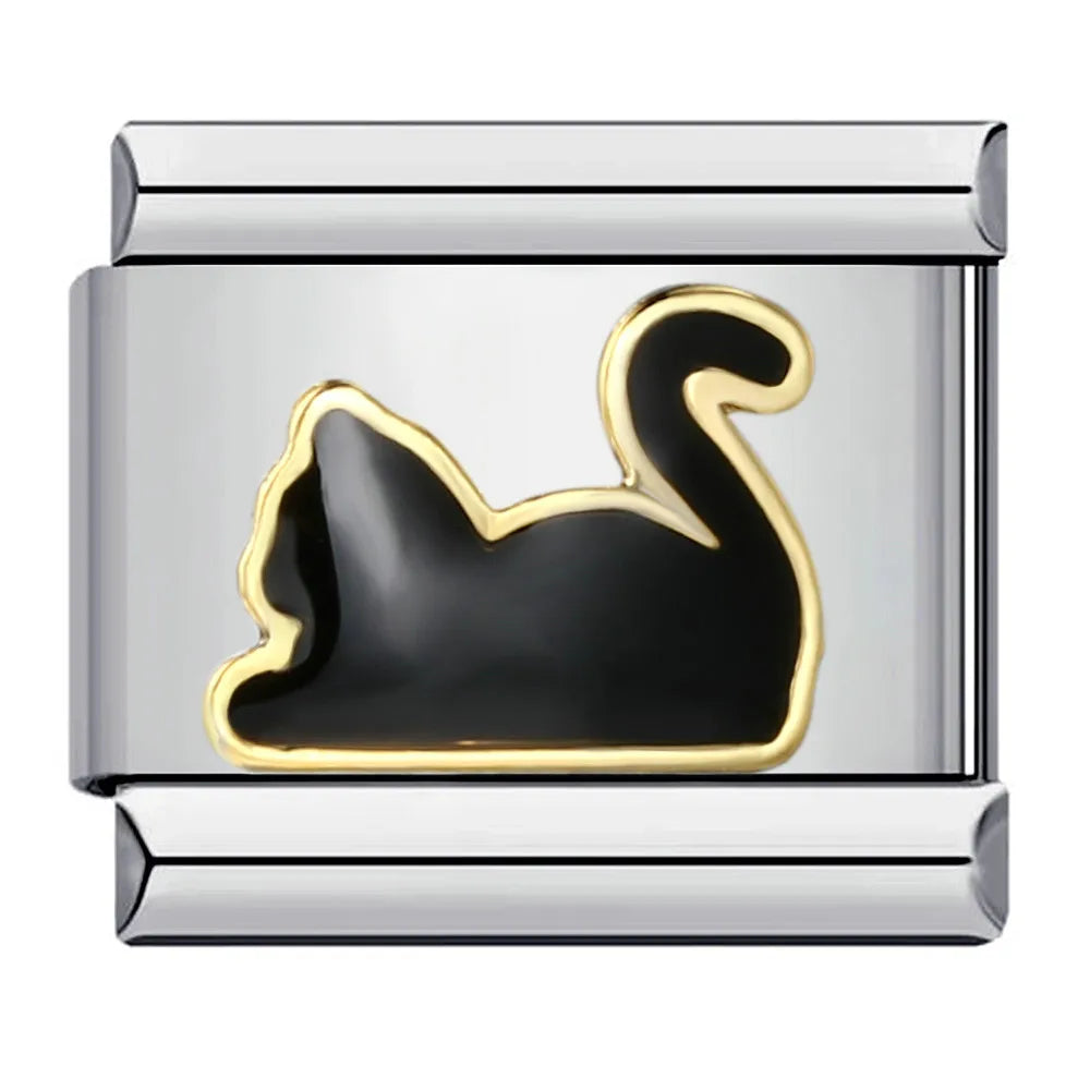 Cats Italian Charm Link 193