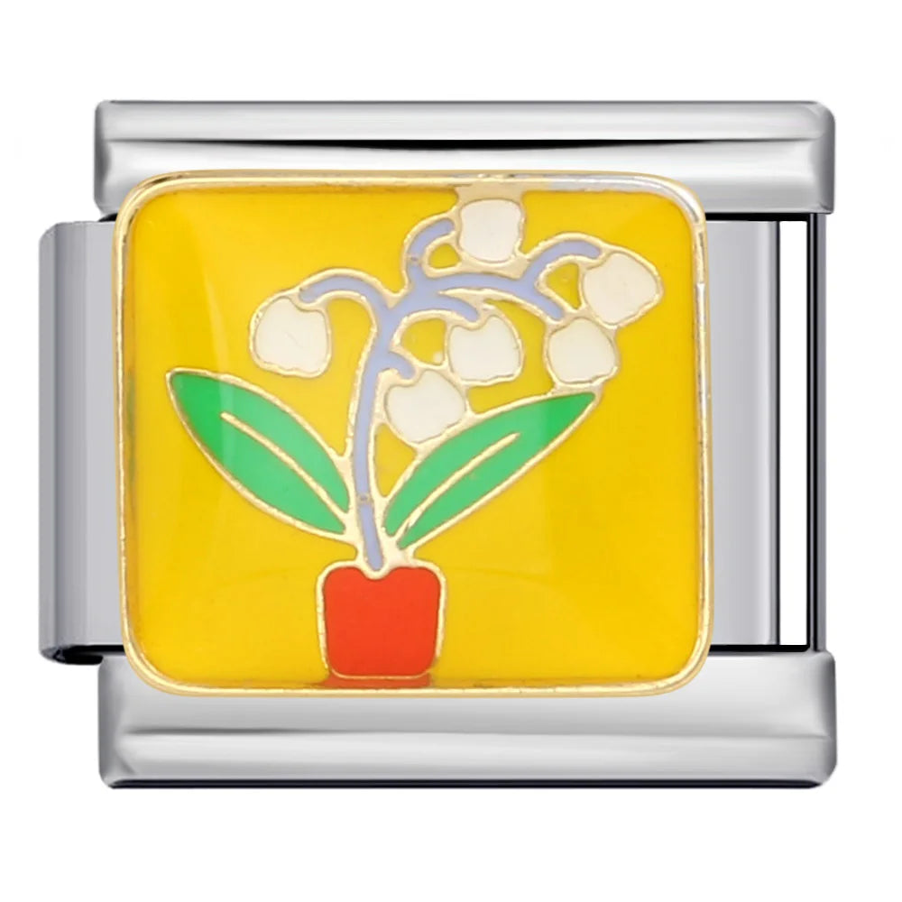 Flower Italian Charm Link 229