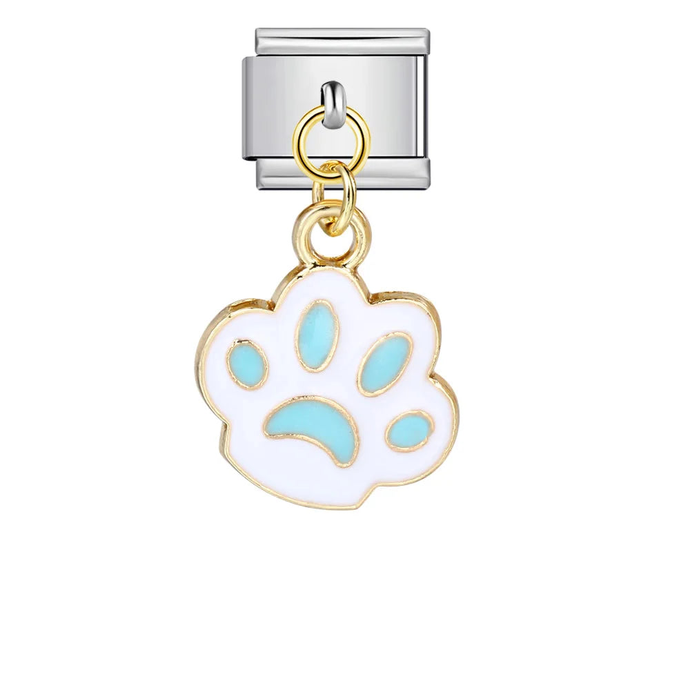 Paw Print Italian Charm 579