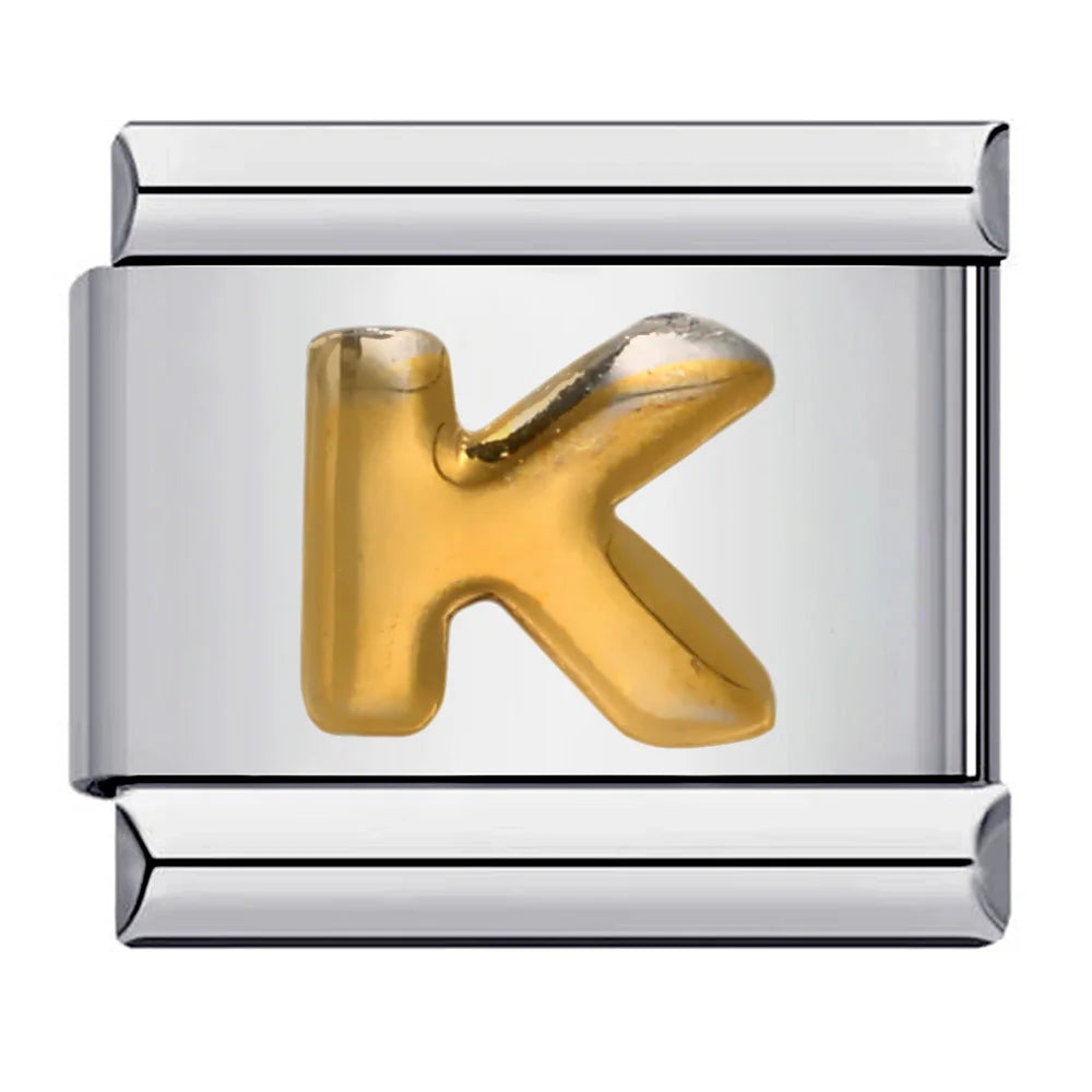 Gold Color 26 English Letters 007